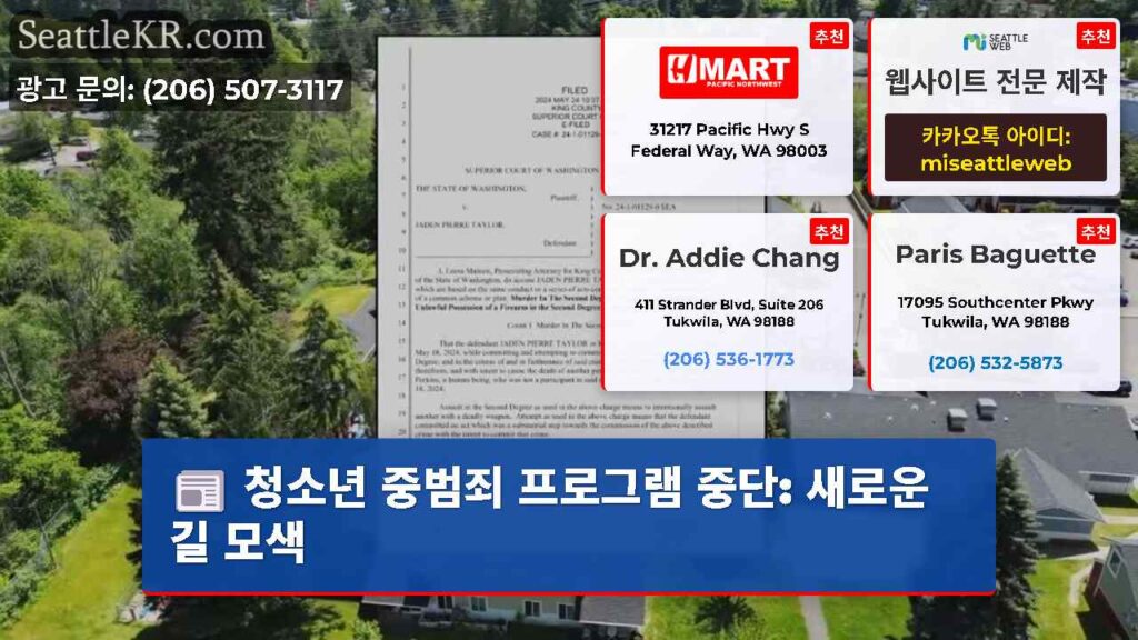 청소년 중범죄 프로그램 중단: 새로운 길 모색
