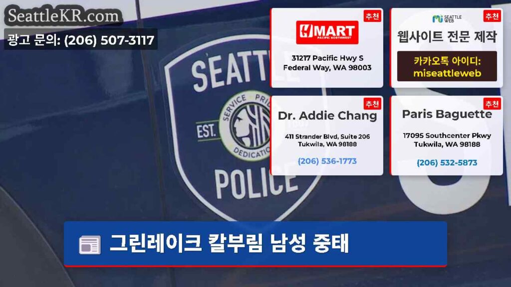 그린레이크 칼부림 남성 중태