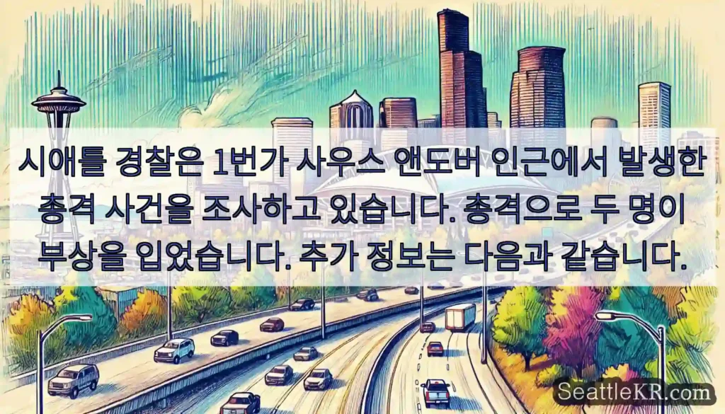 시애틀 경찰은 1번가 사우스 앤도버 인근에서 발생한 총격 사건을 조사하고 있습니다.