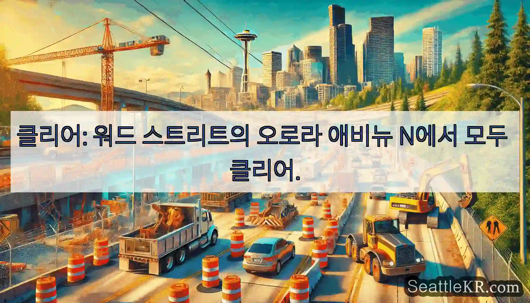 클리어: 워드 스트리트의 오로라 애비뉴 N에서 모두 클리어.