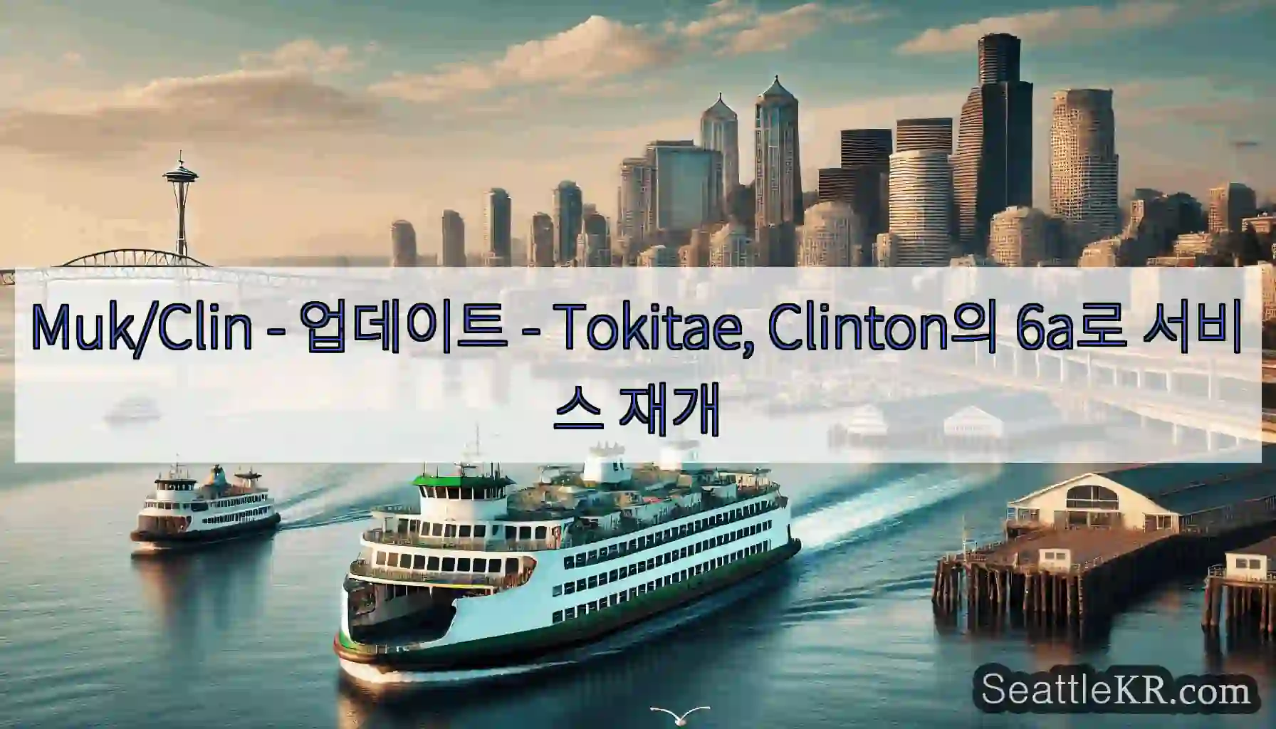 Muk/Clin - 업데이트 - Tokitae, Clinton의 6a로 서비스 재개