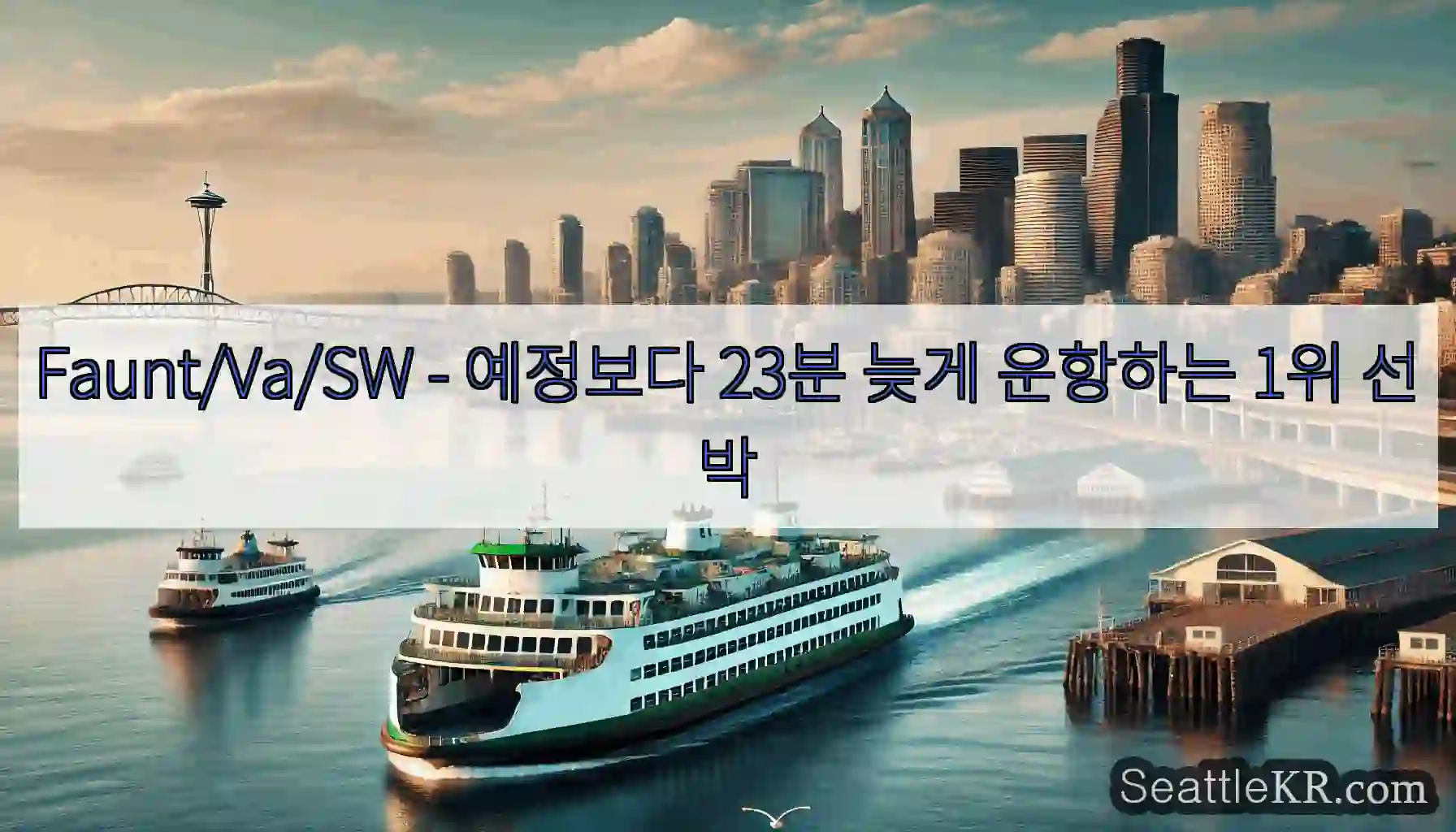 Faunt/Va/SW - 예정보다 23분 늦게 운항하는 1위 선박