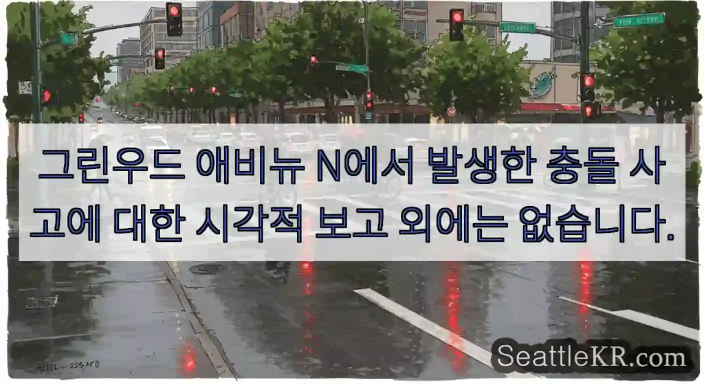 그린우드 애비뉴 N에서 발생한 충돌 사고에 대한 시각적 보고 외에는 없습니다.