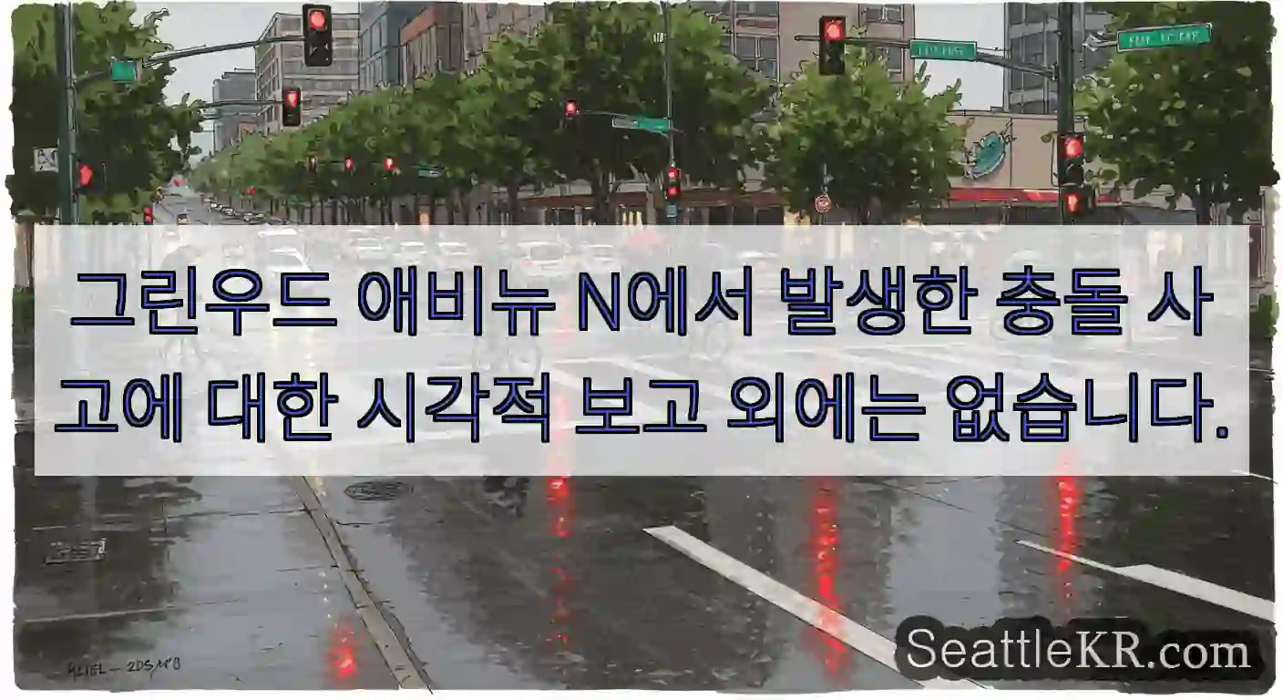 그린우드 애비뉴 N에서 발생한 충돌 사고에 대한 시각적 보고 외에는 없습니다.