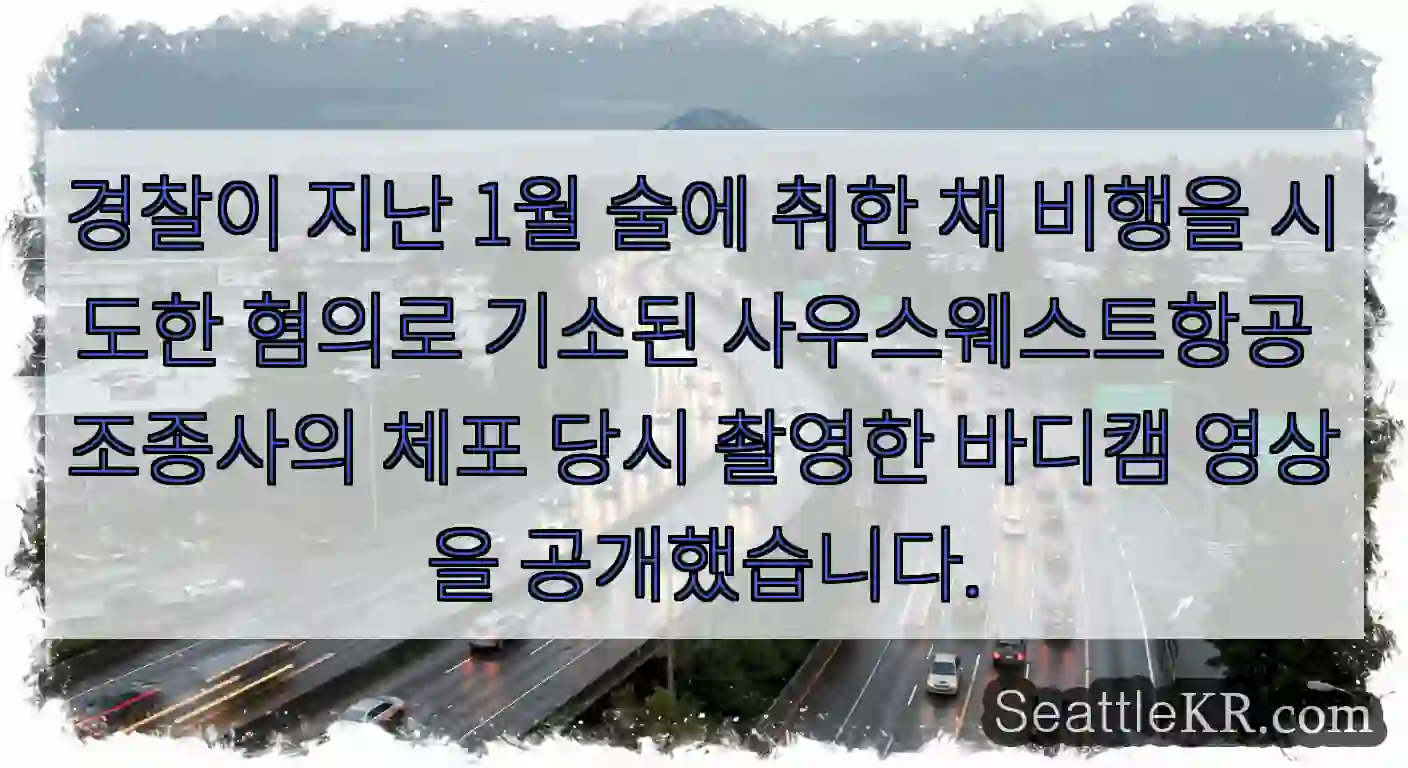 경찰이 지난 1월 술에 취한 채 비행을 시도한 혐의로 기소된 사우스웨스트항공 조종사의
