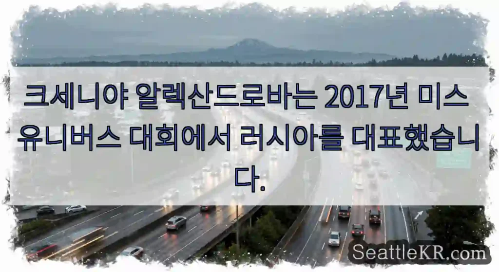 크세니야 알렉산드로바는 2017년 미스 유니버스 대회에서 러시아를 대표했습니다.