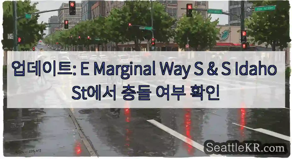 업데이트: E Marginal Way S & S Idaho St에서 충돌 여부 확인