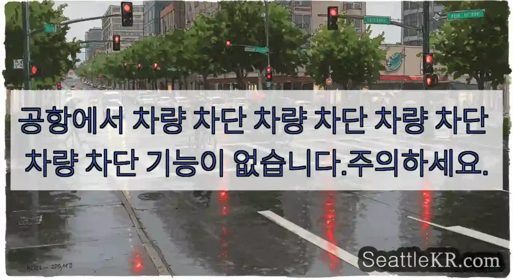 공항에서 차량 차단 차량 차단 차량 차단 차량 차단 기능이 없습니다.주의하세요.