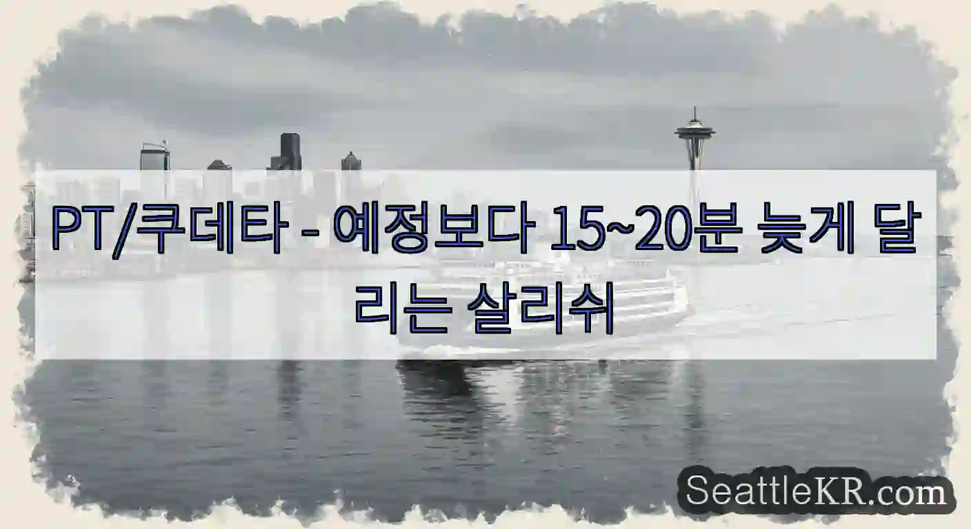 PT/쿠데타 - 예정보다 15~20분 늦게 달리는 살리쉬