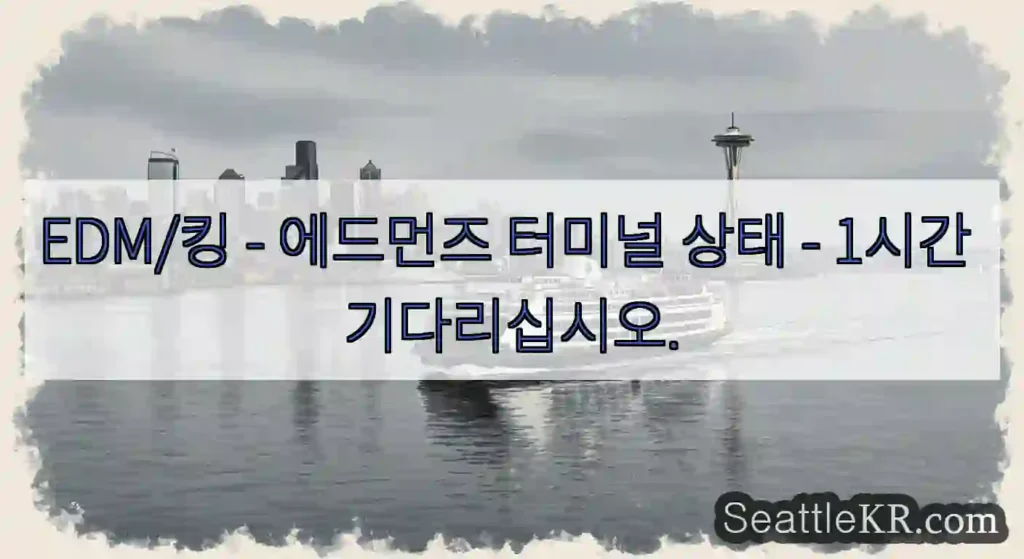EDM/킹 - 에드먼즈 터미널 상태 - 1시간 기다리십시오.