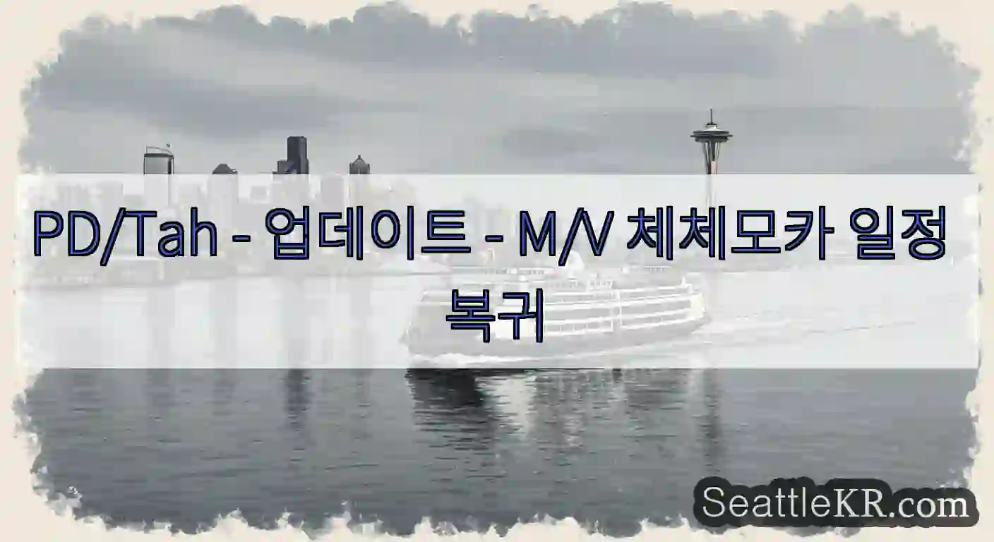 PD/Tah - 업데이트 - M/V 체체모카 일정 복귀