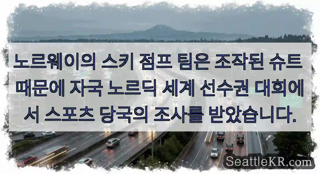 노르웨이의 스키 점프 팀은 조작된 슈트 때문에 자국 노르딕 세계 선수권 대회에서 스포츠