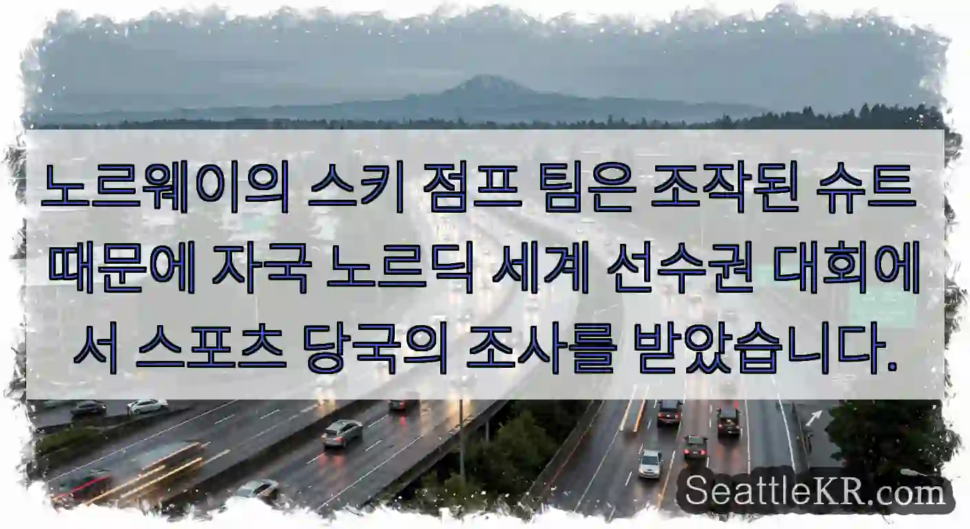 노르웨이의 스키 점프 팀은 조작된 슈트 때문에 자국 노르딕 세계 선수권 대회에서 스포츠