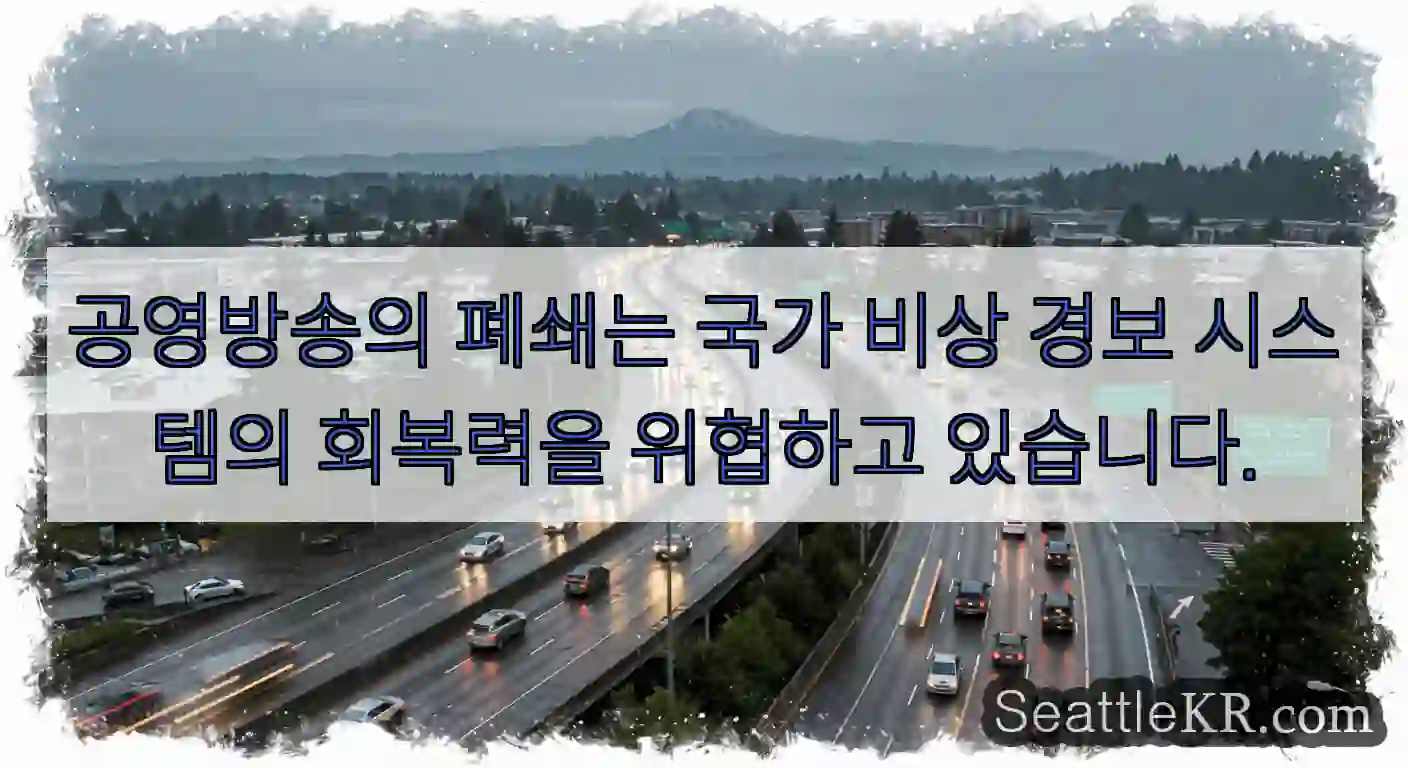 공영방송의 폐쇄는 국가 비상 경보 시스템의 회복력을 위협하고 있습니다.