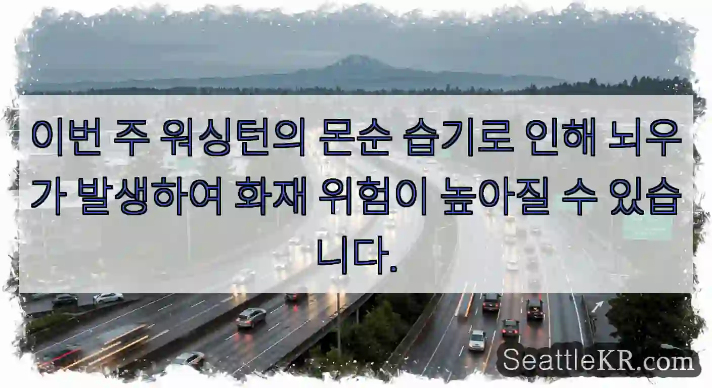 이번 주 워싱턴의 몬순 습기로 인해 뇌우가 발생하여 화재 위험이 높아질 수 있습니다.
