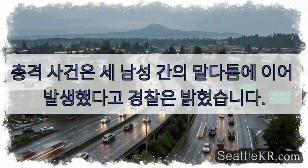 총격 사건은 세 남성 간의 말다툼에 이어 발생했다고 경찰은 밝혔습니다.