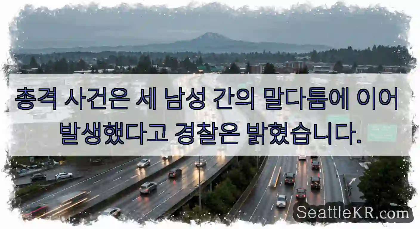 총격 사건은 세 남성 간의 말다툼에 이어 발생했다고 경찰은 밝혔습니다.