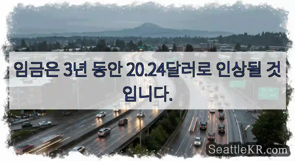 임금은 3년 동안 20.24달러로 인상될 것입니다.