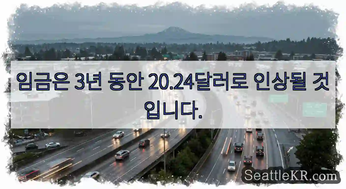임금은 3년 동안 20.24달러로 인상될 것입니다.
