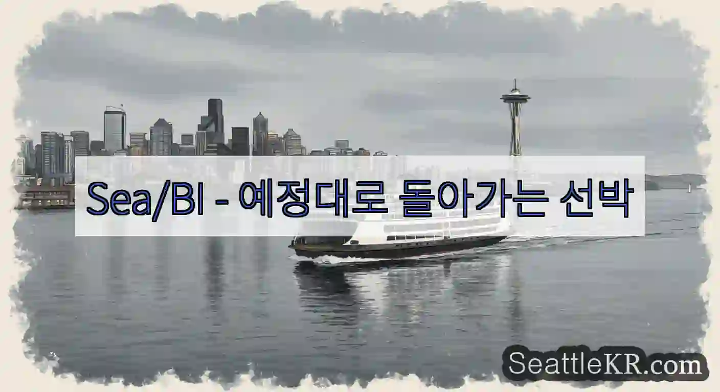Sea/BI - 예정대로 돌아가는 선박
