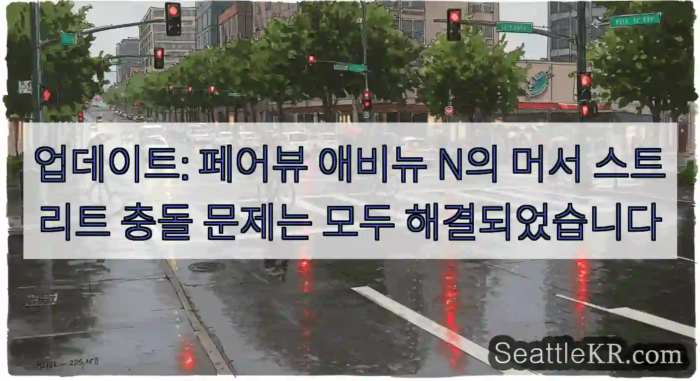 업데이트: 페어뷰 애비뉴 N의 머서 스트리트 충돌 문제는 모두 해결되었습니다
