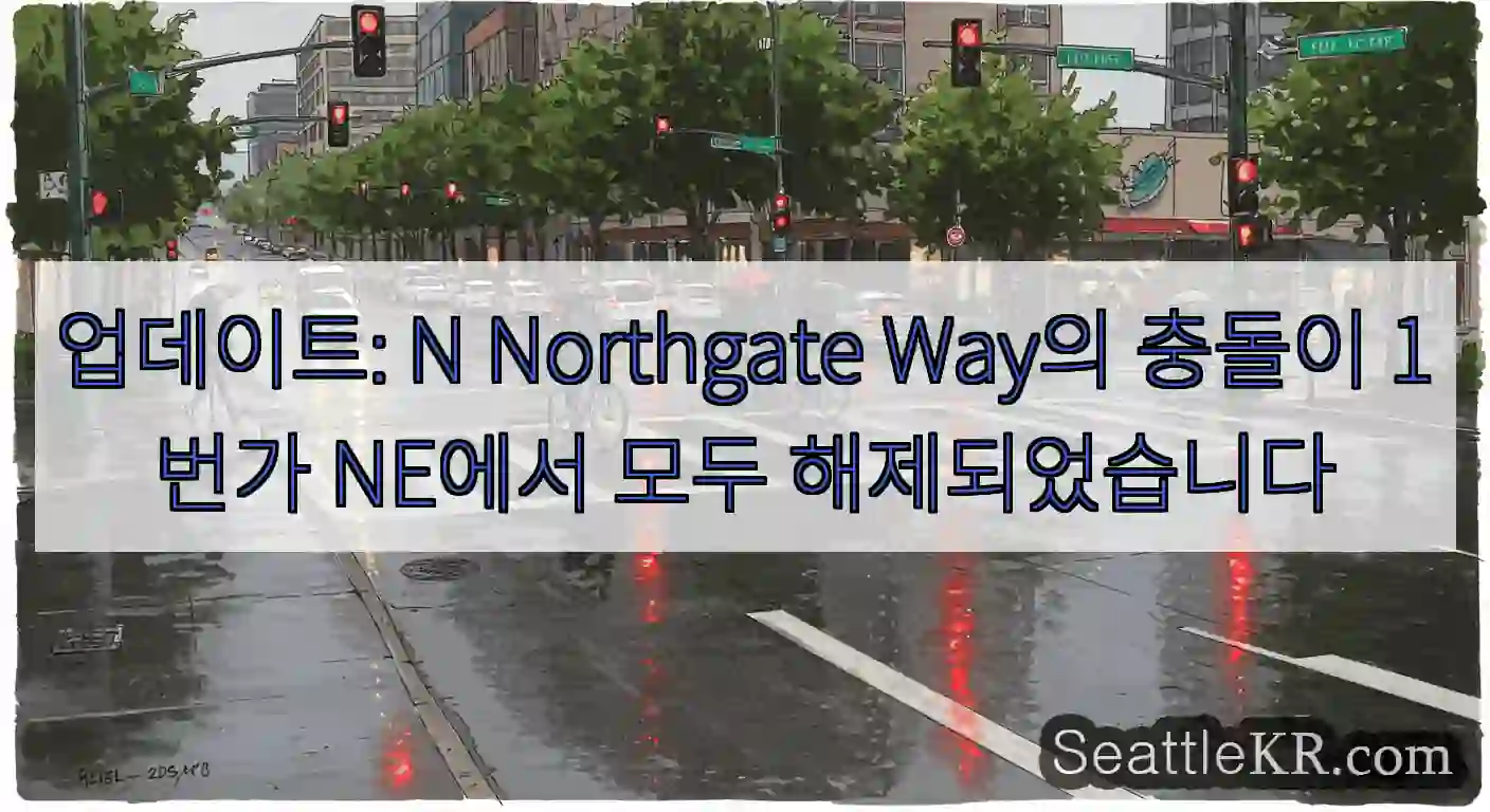 업데이트: N Northgate Way의 충돌이 1번가 NE에서 모두 해제되었습니다