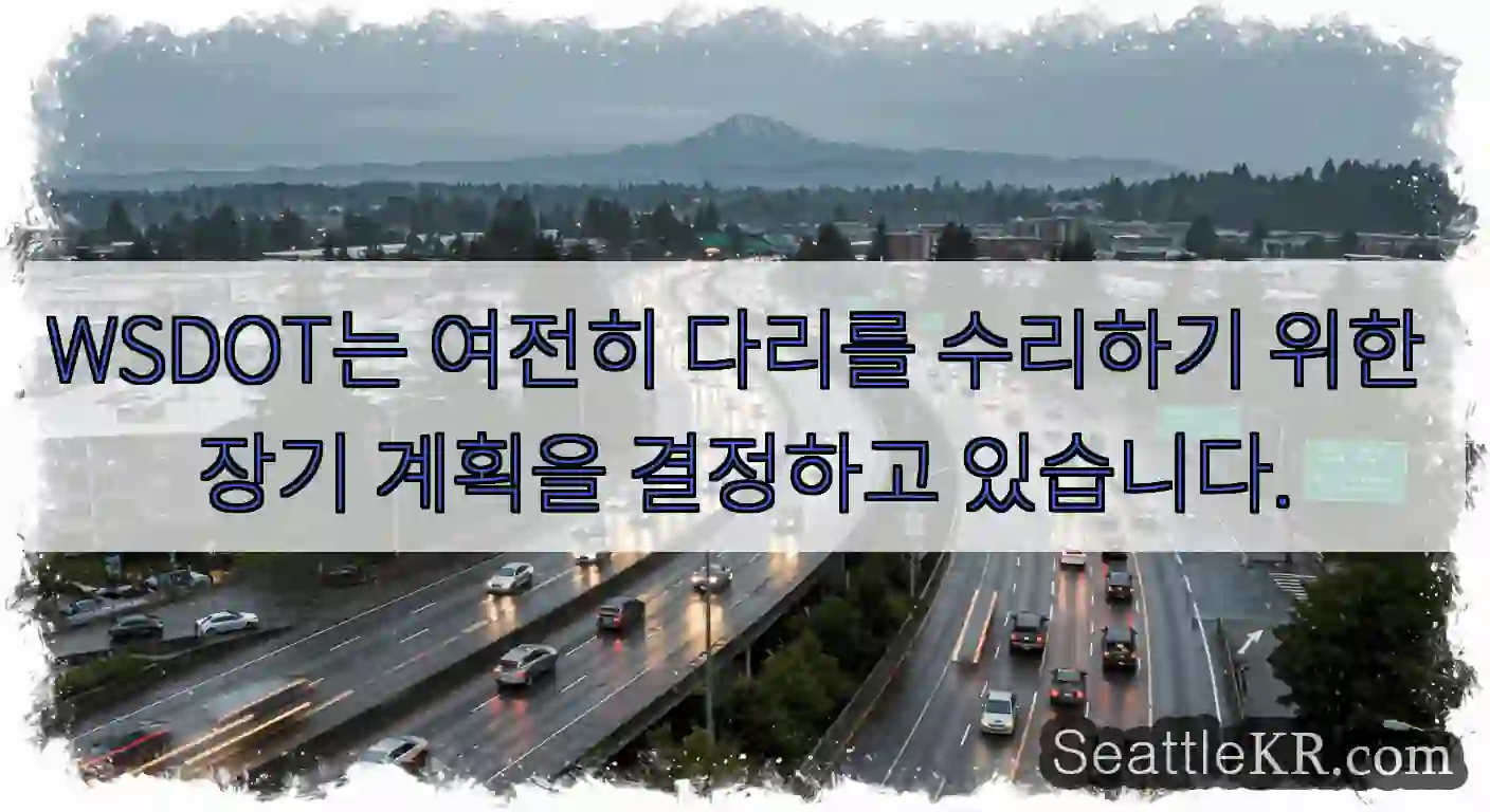 WSDOT는 여전히 다리를 수리하기 위한 장기 계획을 결정하고 있습니다.
