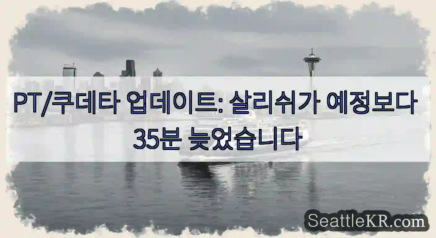 PT/쿠데타 업데이트: 살리쉬가 예정보다 35분 늦었습니다