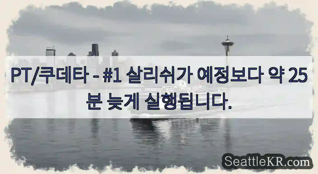 PT/쿠데타 - #1 살리쉬가 예정보다 약 25분 늦게 실행됩니다.