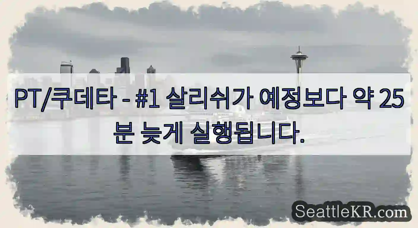 PT/쿠데타 - #1 살리쉬가 예정보다 약 25분 늦게 실행됩니다.