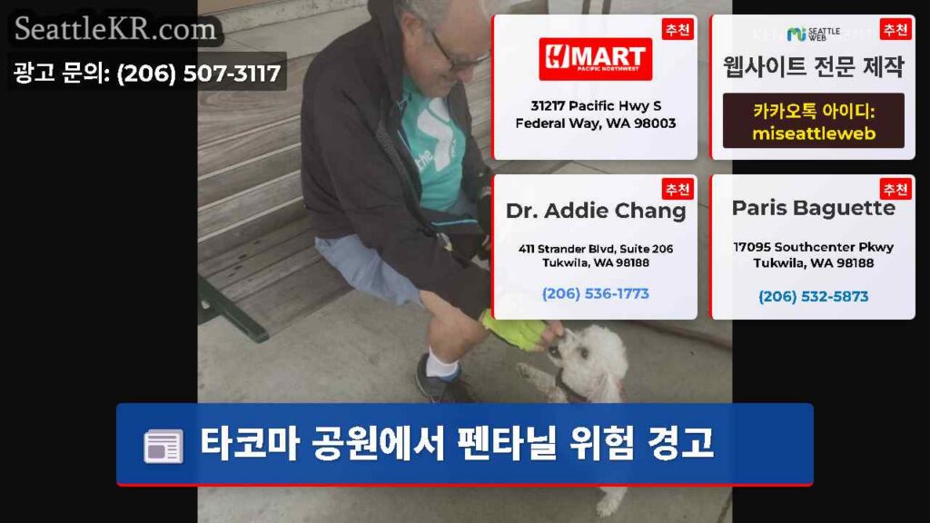 타코마 공원에서 펜타닐 위험 경고