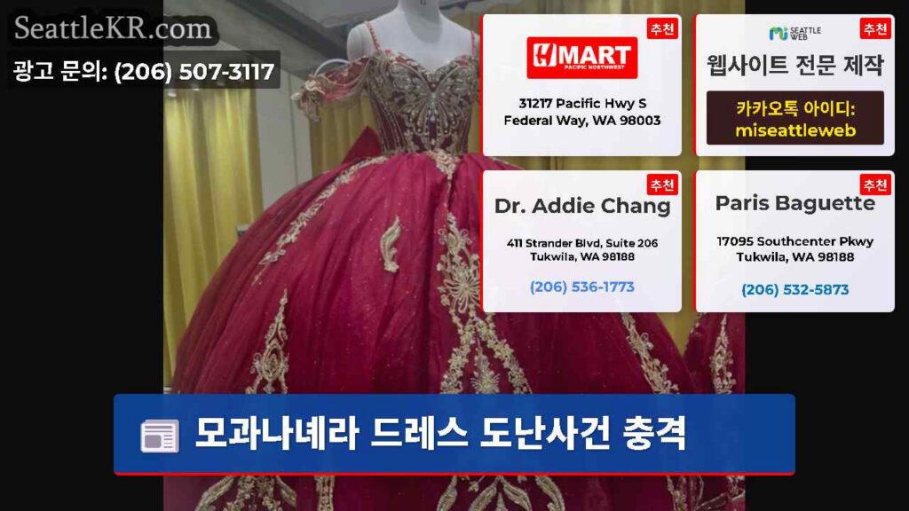 모과나녜라 드레스 도난사건 충격