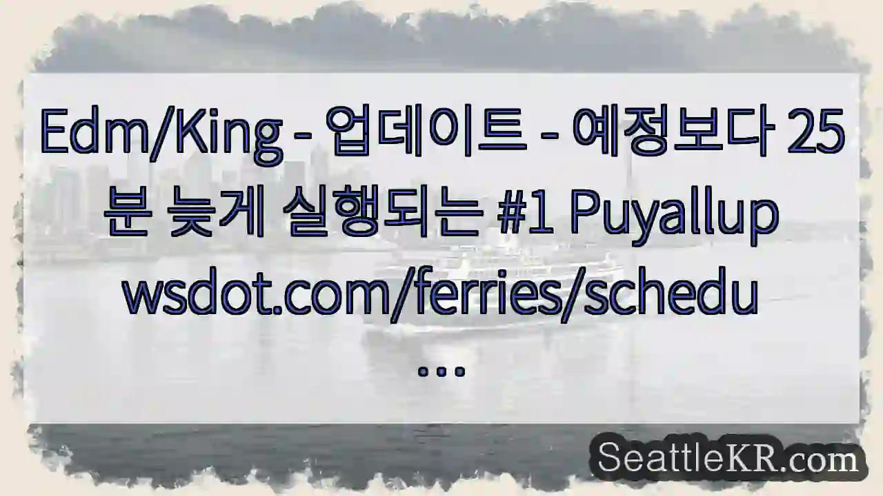 Edm/King - 업데이트 - 예정보다 25분 늦게 실행되는 #1