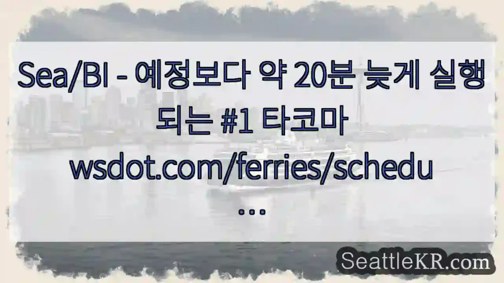 Sea/BI - 예정보다 약 20분 늦게 실행되는 #1