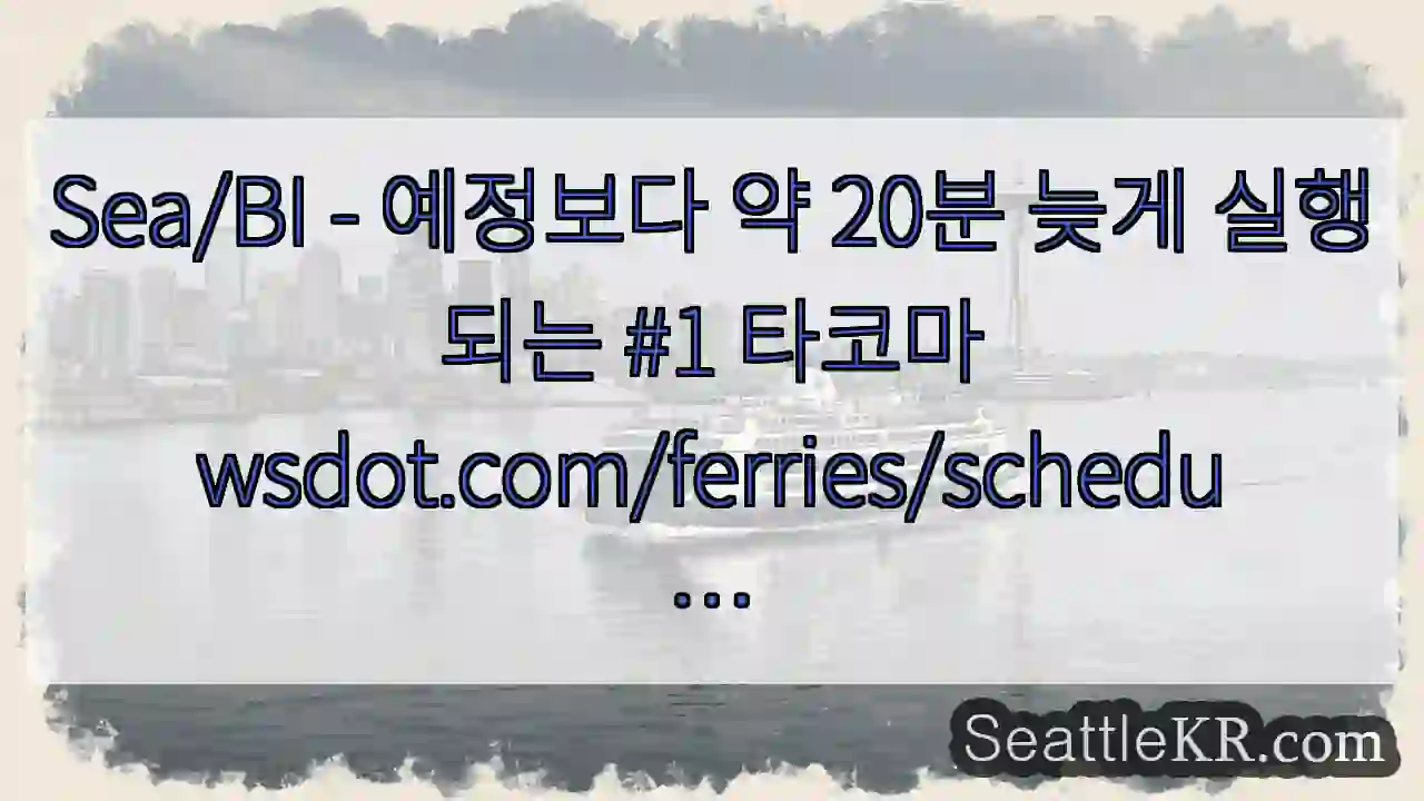 Sea/BI - 예정보다 약 20분 늦게 실행되는 #1