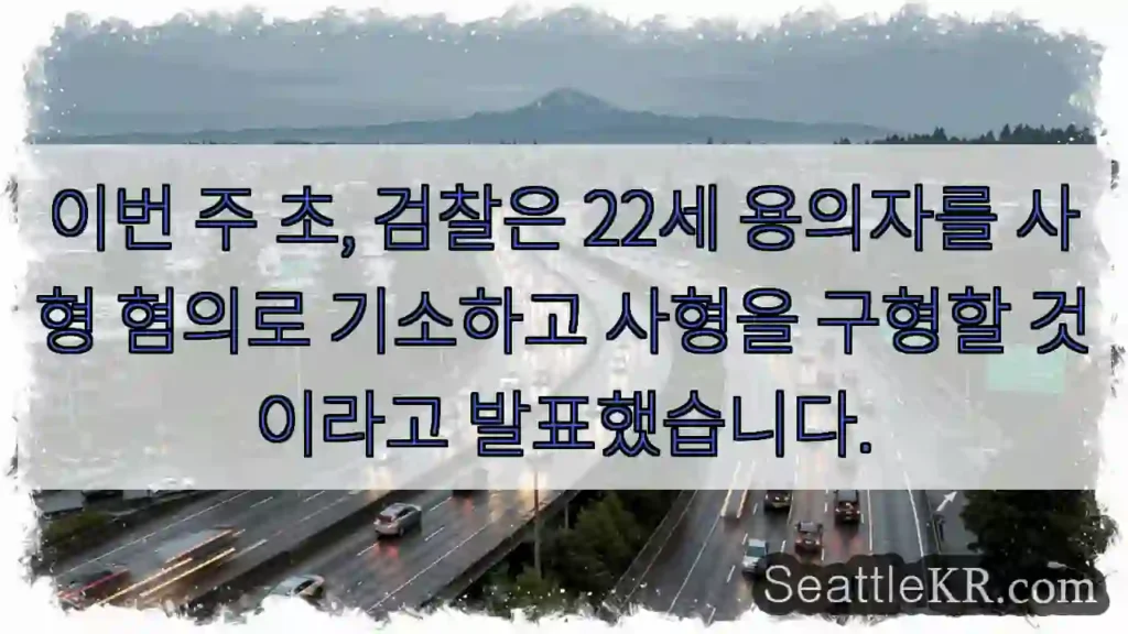 이번 주 초, 검찰은 22세 용의자를 사형 혐의로 기소하고 사형을 구형할 것이라고
