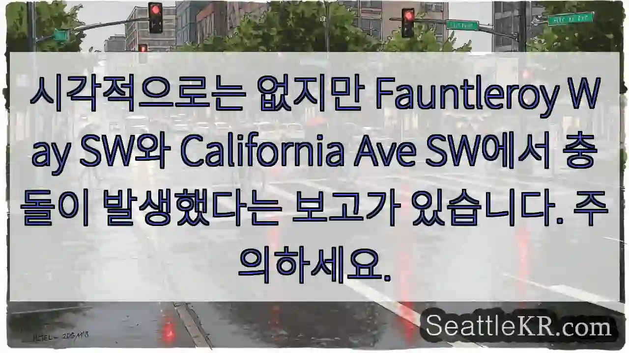 시각적으로는 없지만 Fauntleroy Way SW와 California Ave SW에서