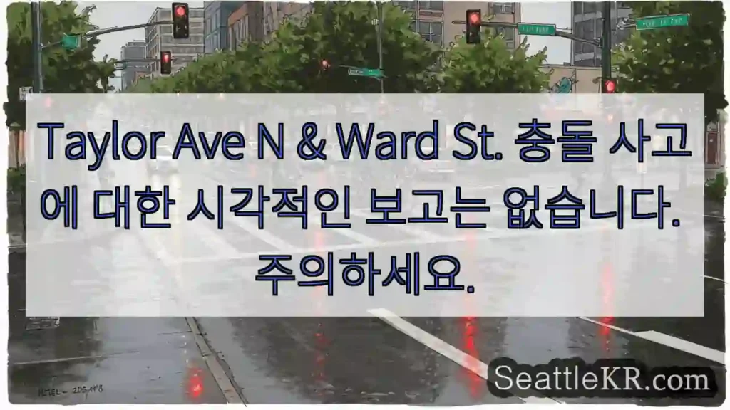 Taylor Ave N & Ward St. 충돌 사고에 대한 시각적인 보고는 없습니다.