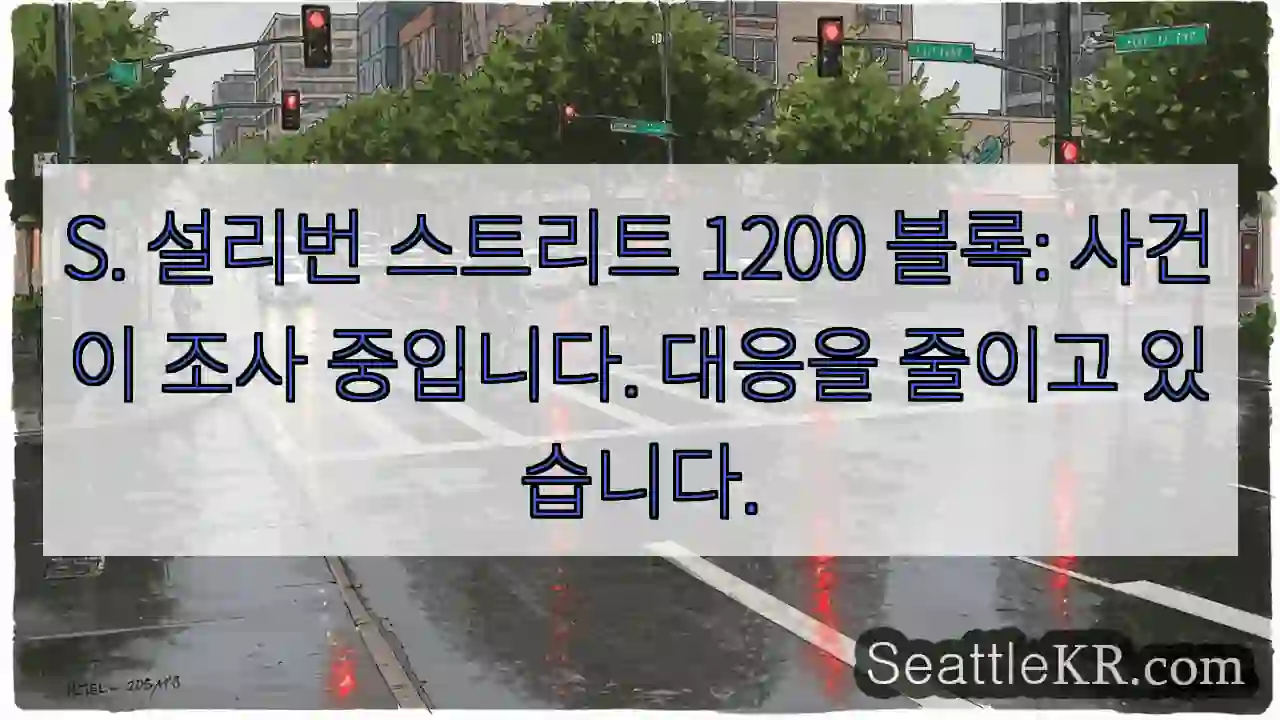 S. 설리번 스트리트 1200 블록: 사건이 조사 중입니다. 대응을 줄이고 있습니다.