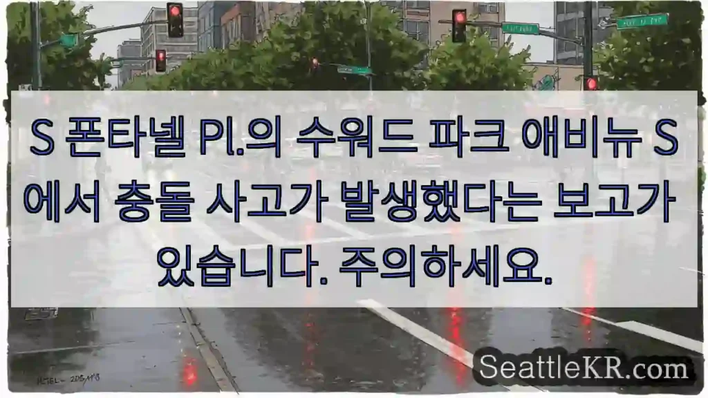 S 폰타넬 Pl.의 수워드 파크 애비뉴 S에서 충돌 사고가 발생했다는 보고가 있습니다.