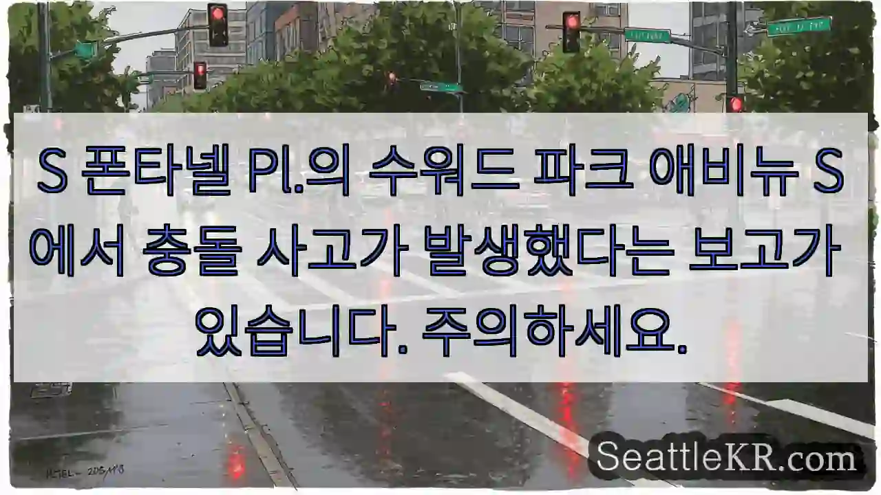 S 폰타넬 Pl.의 수워드 파크 애비뉴 S에서 충돌 사고가 발생했다는 보고가 있습니다.