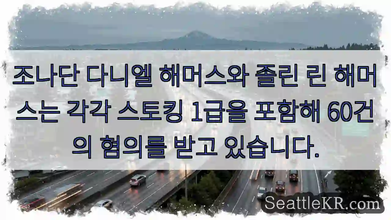 조나단 다니엘 해머스와 졸린 린 해머스는 각각 스토킹 1급을 포함해 60건의 혐의를 받고