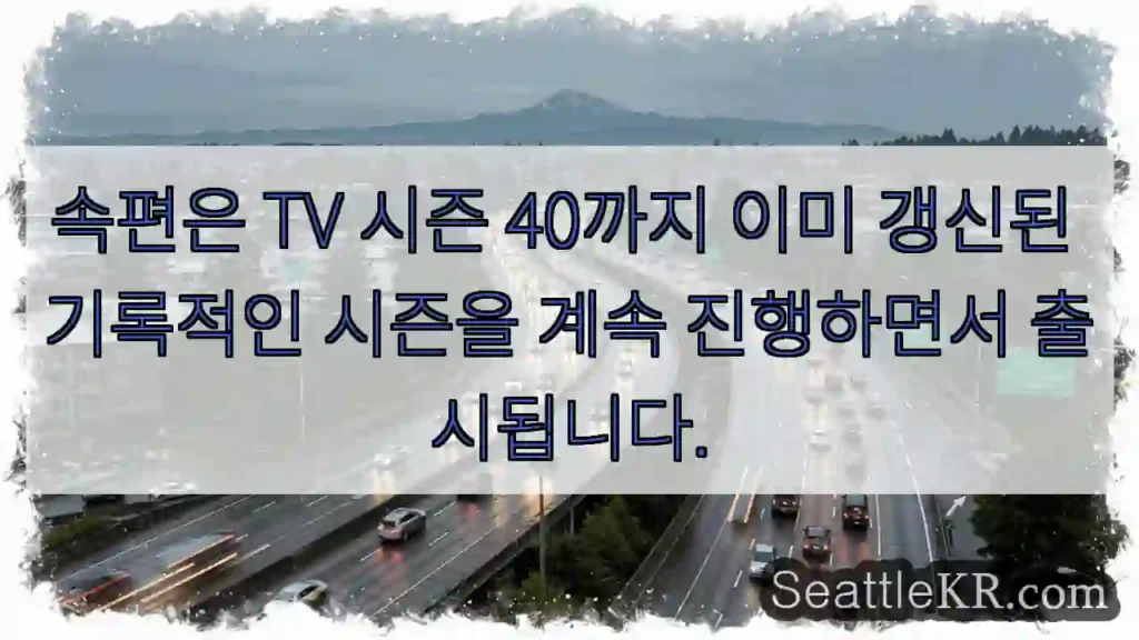 속편은 TV 시즌 40까지 이미 갱신된 기록적인 시즌을 계속 진행하면서 출시됩니다.