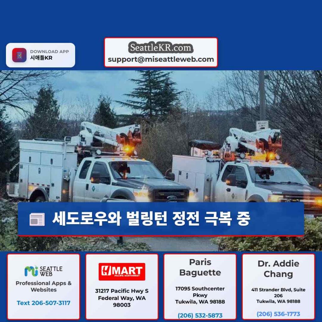 세도로우와 벌링턴 정전 극복 중