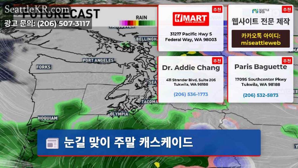 눈길 맞이 주말 캐스케이드