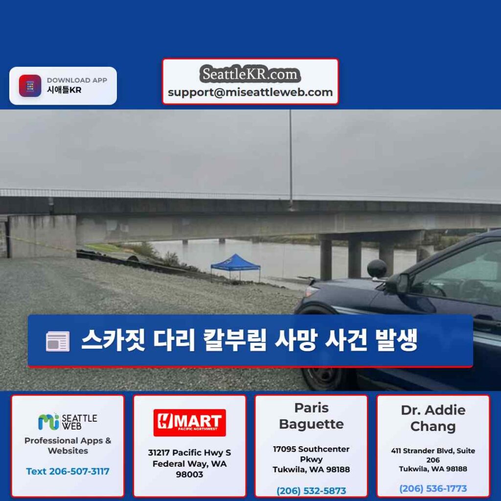 스카짓 다리 칼부림 사망 사건 발생