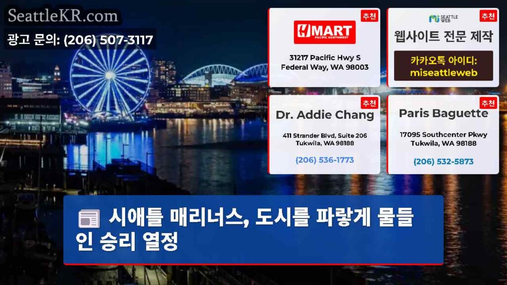 시애틀 매리너스, 도시를 파랗게 물들인 승리 열정