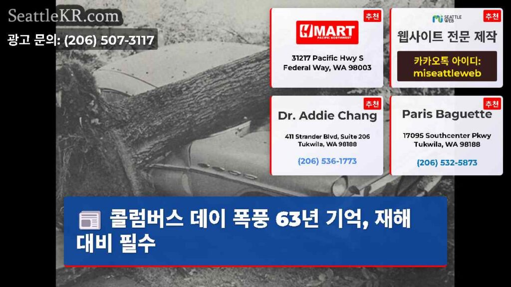 Home 1 콜럼버스 데이 폭풍 63년 기억, 재해 대비 필수