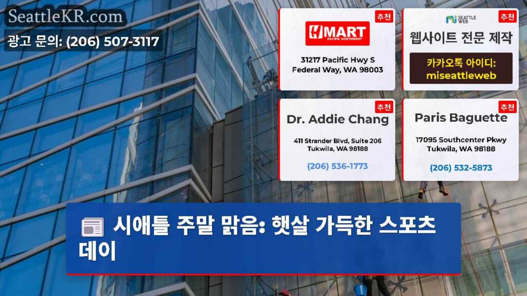 시애틀 주말 맑음: 햇살 가득한 스포츠 데이