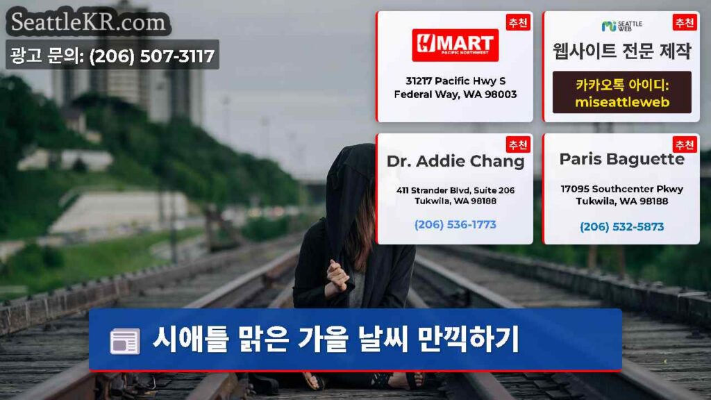 시애틀 맑은 가을 날씨 만끽하기